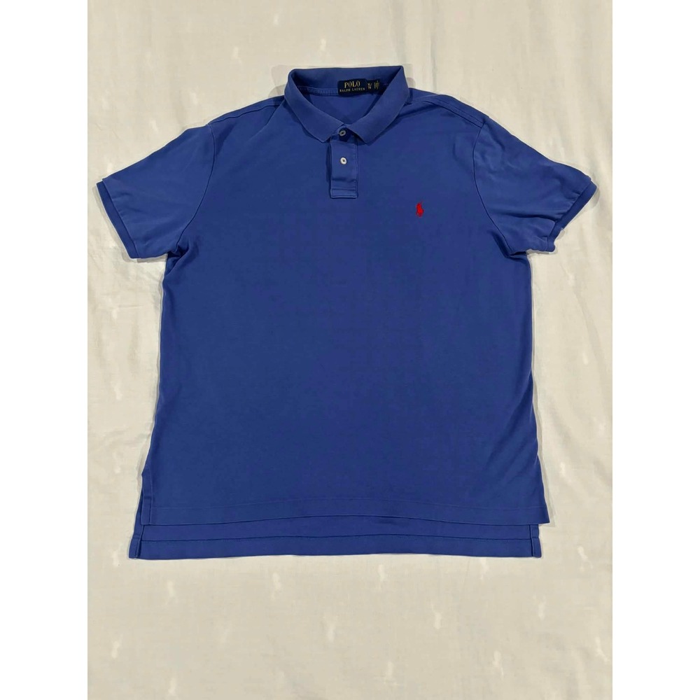 Polo Ralph Lauren Men's Classic Fit Blue Short Sleeve Polo Shirt Size‎ XL TG